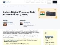 India s Digital Personal Data Protection Act (DPDP) - TermsFeed