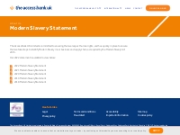Modern Slavery Statement - The Access Bank UK