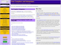 Free Compilers and Interpreters for Programming Languages (thefreecoun