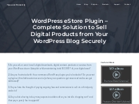 WordPress eStore Plugin - Complete solution to sell digital products f