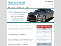  Title Loans Indiana - Premium Car Title Loan Services