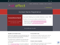 Domain Name Registration by The Net Effect: Sheffield-based registrar