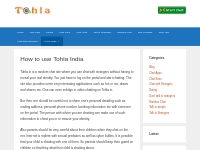 How to use Tohla India - Tohla