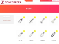 Metal Sliders - Toni Zippers | Sliders
