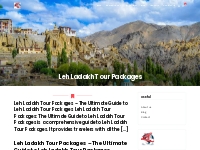 Leh Ladakh Tour Packages   Travel Duniyaa