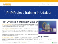 Best PHP Project Training in Udaipur | PHP Training on Live Project Ba