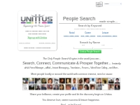   	Unittus | The First People Search and Social Network in the World. 