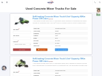 High-Quality Used Concrete Mixer Trucks for Sale