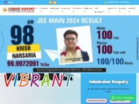   	Vibrant Academy- Best IIT JEE, JEE Main, Medical Coaching Institute