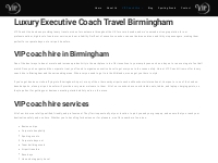 Luxury Executive Coach Hire Birmingham - VIP Coach Hire