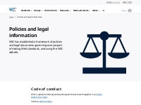 Policies and legal information | W3C