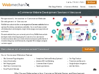 e-Commerce Website Design Vancouver | Online Shopping Cart