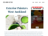 Exterior Painters West Auckland, Exterior Painting Services