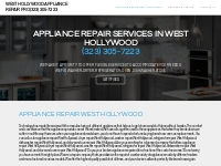 WEST HOLLYWOOD APPLIANCE REPAIR PRO (323) 305-7223 - Appliance Repair 