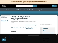 Using County Council copyright material - West Sussex County Council
