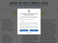 Free Word Templates