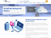 WordPress Backup And Restore Services: Simple, Fast   Secure