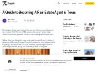 A Guide to Becoming A Real Estate Agent in Texas | Zupyak